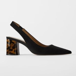 Zara slingbacks, tortoiseshell heel